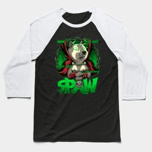 Spaw - Cute Funny Comic Dog from Hell Baseball T-Shirt